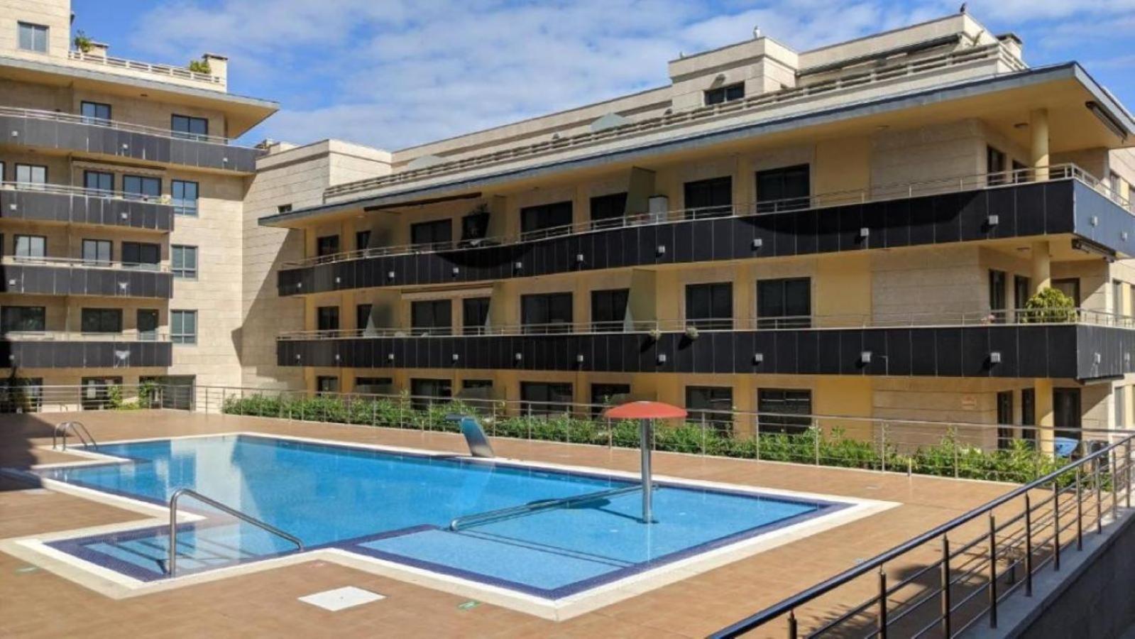 Apartamento En Urbanizacion Con Piscina En Playa De Silgar Sanxenxo Kültér fotó